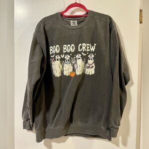 Comfort Colors Boo Boo Crew Sweatshirt NWOT